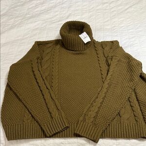 Madewell Olive Turtleneck Sweater